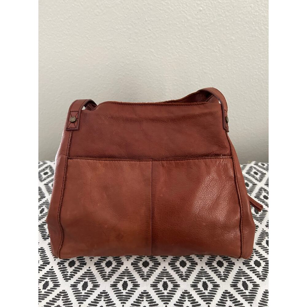AMERICAN LEATHER CO LIBERTY SHOPPER LEATHER BAG - Picture 3 of 12